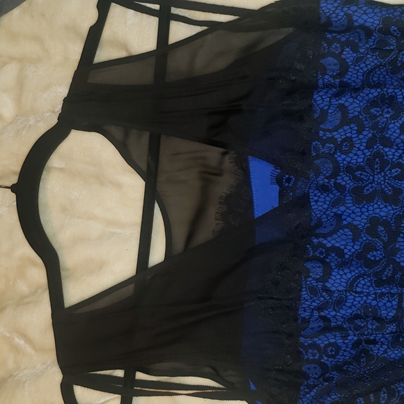 Moulinette Sowers Silk Blur and Black Lace Tulle Dress NWOT - Picture 5 of 9